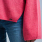 Coral Fine Knitted Sweater with Glitter Details Szua Store