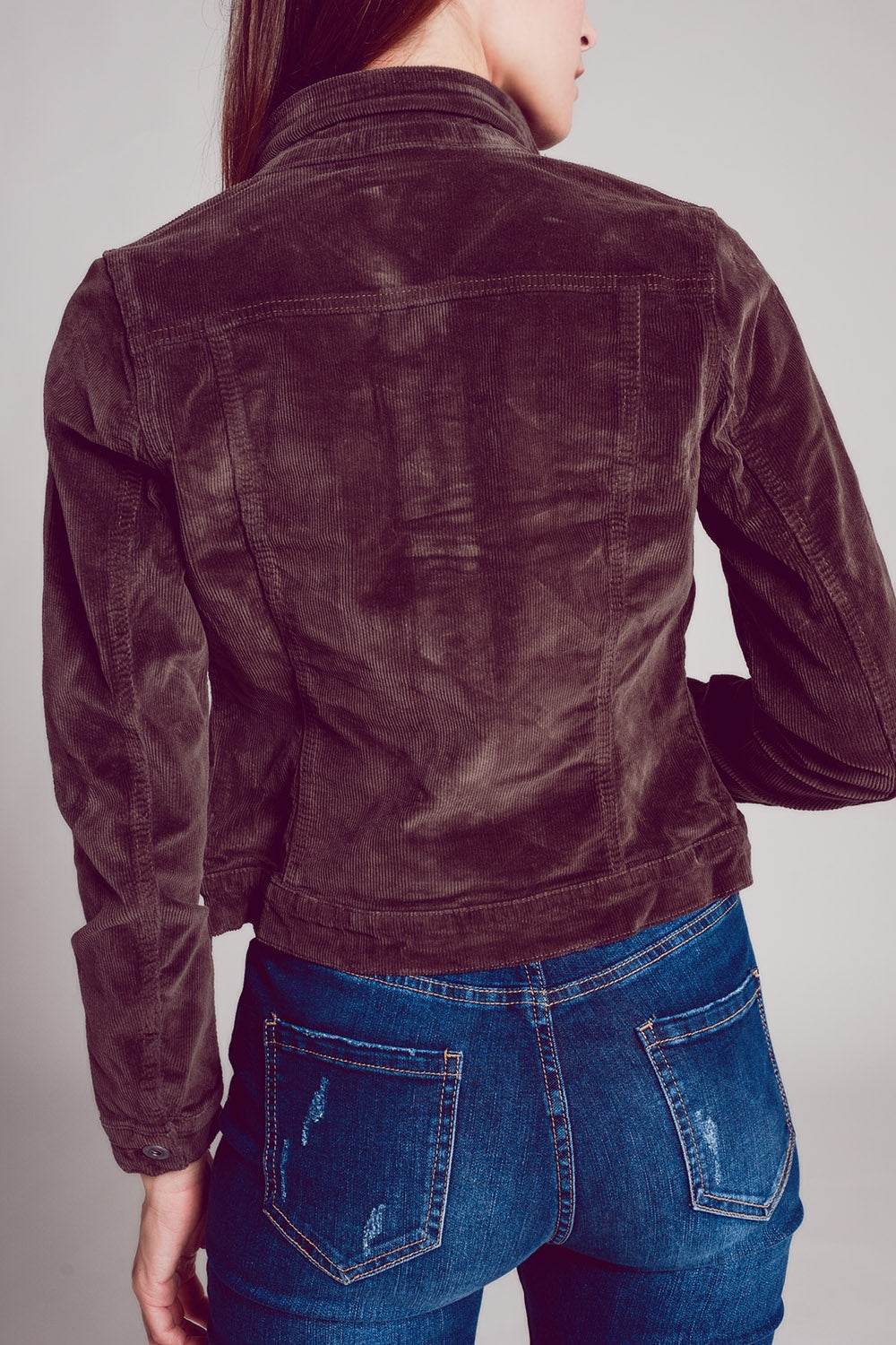 Cord jacket in brown Szua Store