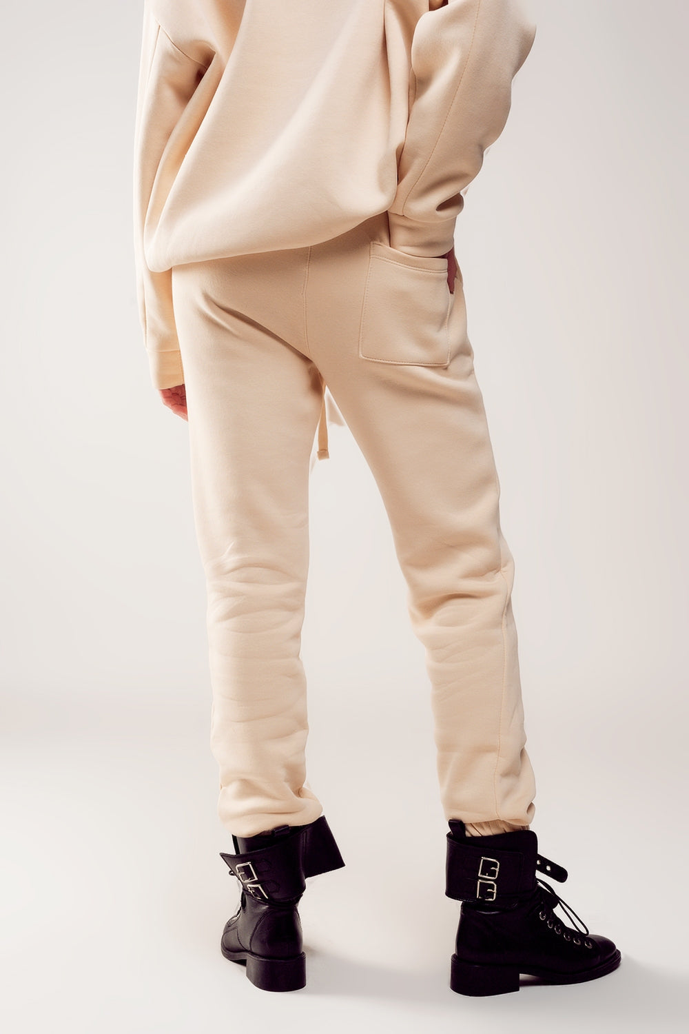 Cotton jogger in cream Szua Store