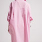 Cotton oversized shirt in pink Szua Store