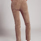 Cotton skinny cord pants in beige Szua Store