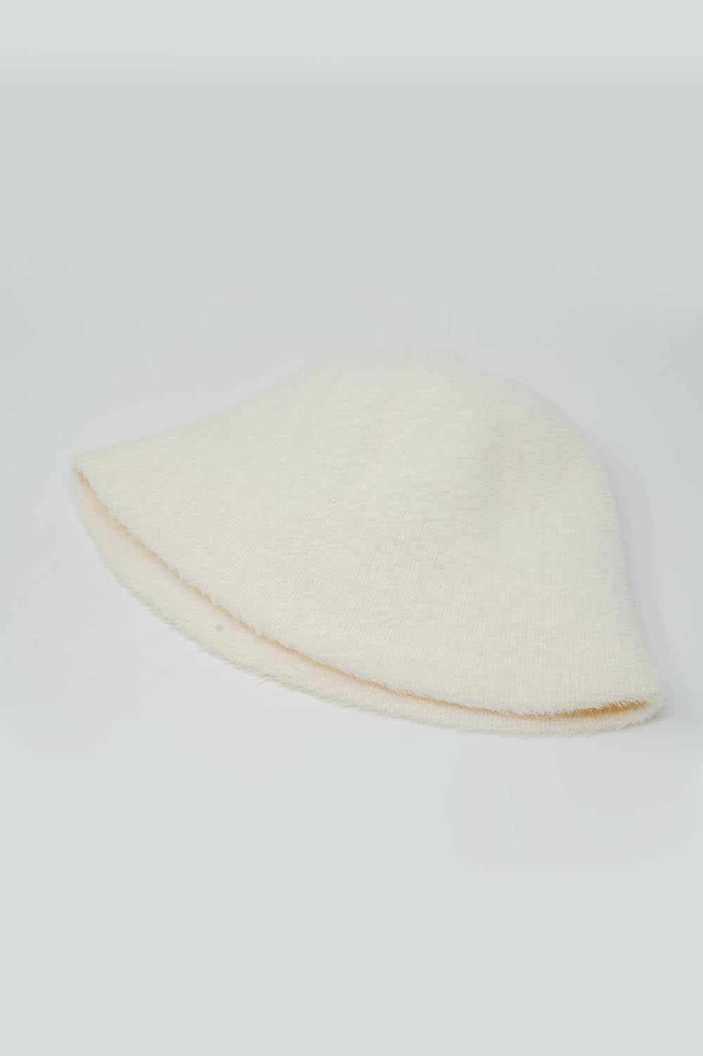Cream knitted bucket hat Szua Store