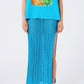 Q2 Crochet Maxi Skirt in Blue