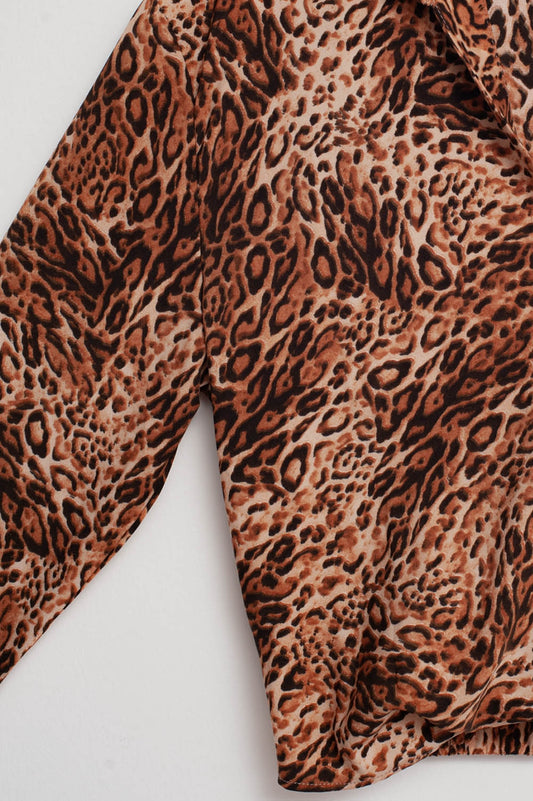 Cropped shirt in leopard Szua Store