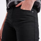 Cropped wide leg jeans in black Szua Store