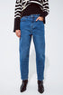 Q2 Dark blue oversized boyfriend jeans