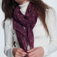 Dark brown scarf with print Szua Store