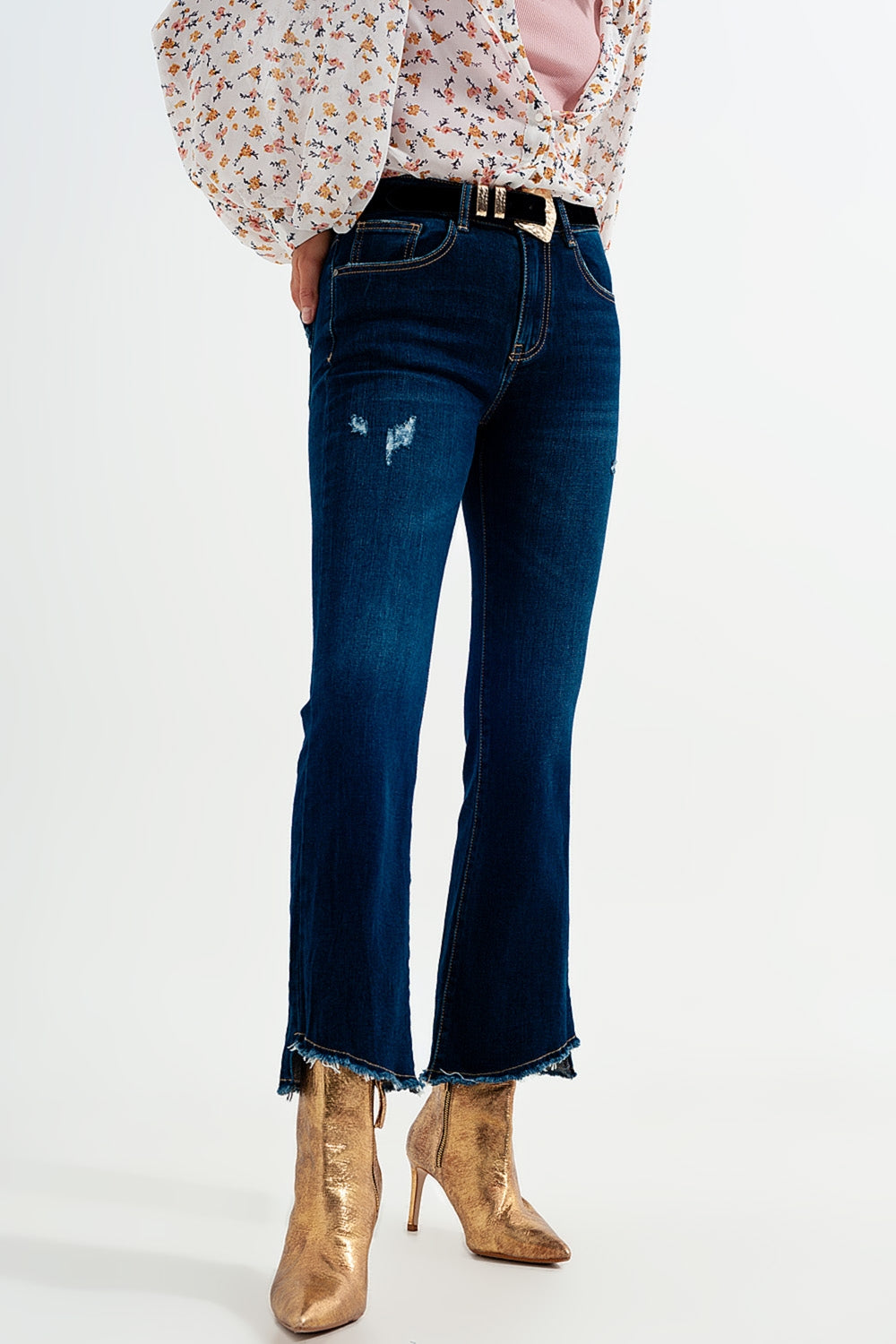 dark denim flared jeans Szua Store