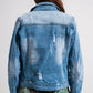 Denim jacket in light blue wash Szua Store
