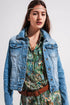 Denim jacket in light blue wash Szua Store