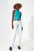 Elastic Cotton jeans in light blue - Szua Store