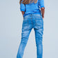 Embellished Side Boyfriend Jeans Szua Store