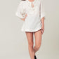 Embellished white mini dress with embroidery detailing Szua Store
