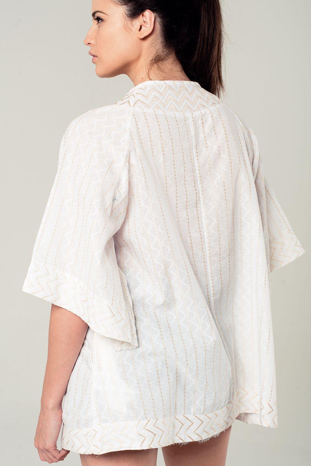 Embellished white mini dress with embroidery detailing Szua Store