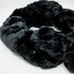 Faux fur collar in black Szua Store