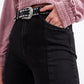 Flare black jeans with split hem Szua Store