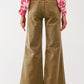 Flare Jeans in Khaki - Szua Store