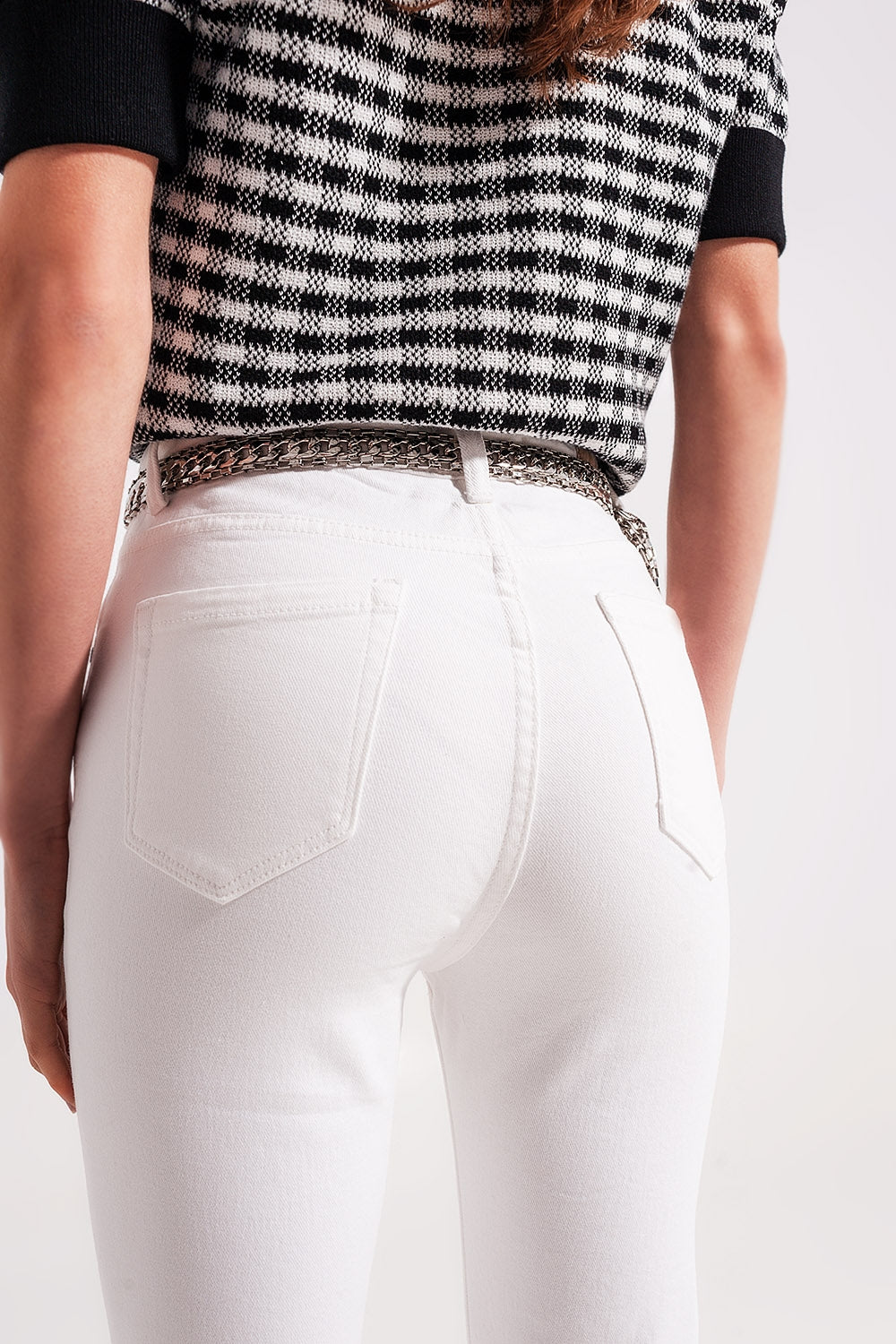 Flared jeans in white Szua Store