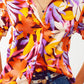 Floral print shirt with elasticated sleeves in multi colour - Szua Store