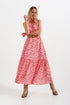 Floral sleeveless maxi dress in pink Szua Store