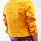 Frayed Ends Denim Jacket in Yellow - Szua Store