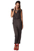 Gray Wrap Jumpsuit Szua Store