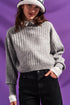 Grey sweater in stripe Szua Store