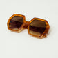 Hexagonal Oversized Sunglasses In Vintage Tortoiseshell - Szua Store