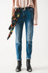 High rise cigarette jeans in midwash Szua Store