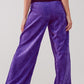High rise straight leg pants in purple cord Szua Store