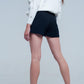 High waist black shorts Szua Store