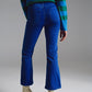 High waist flair jeans in blue
