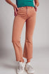 High waist flare jean in camel Szua Store