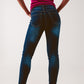 High waist skinny jeans in dark wash blue Szua Store
