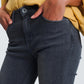 High Waisted Denim Jeans In Glitter Fabric Szua Store