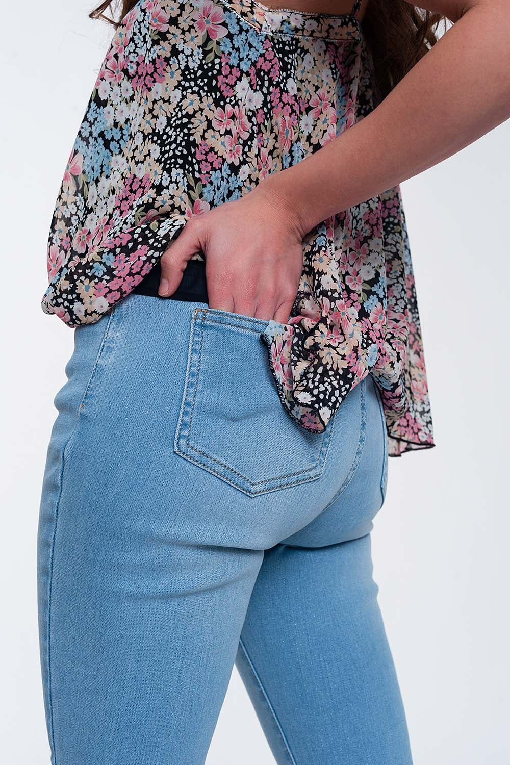 High-waisted jeans with glitter Szua Store