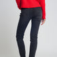 High waisted skinny jeans in black Szua Store