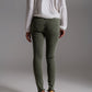 High waisted skinny jeans in khaki - Szua Store