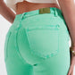 High waisted skinny jeans in pistachio Szua Store