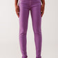 High waisted skinny jeans in purple Szua Store
