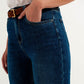 high waisted super skinny jeans in dark blue with high quality elastic Szua Store