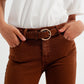 High waisted super skinny pants in camel Szua Store