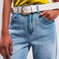 High wide leg jeans in light wash Szua Store