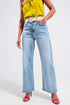 High wide leg jeans in light wash Szua Store