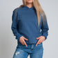 Hooded sweatshirt in blue Szua Store