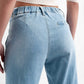 Jean with double waistband in blue with rips Szua Store