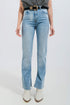 Jeans in light wash with raw hem Szua Store