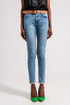 Jeans with frayed hem in light blue Szua Store