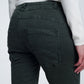 Khaki jeans with button closure Szua Store