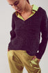 Knitted chenille jumper in dark grey Szua Store